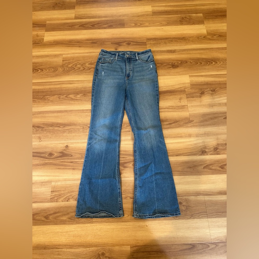 Old Navy Women's Blue Flare Jeans